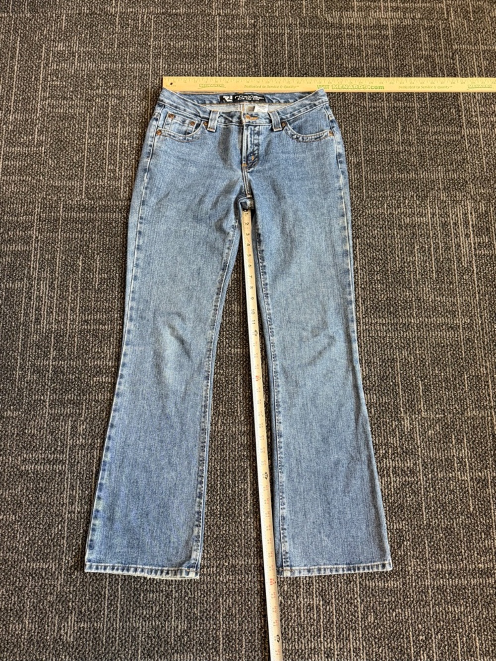 Rockies Jeans Women's 10 L Blue Light Wash Slim Low Rise Boot Cut Jeans